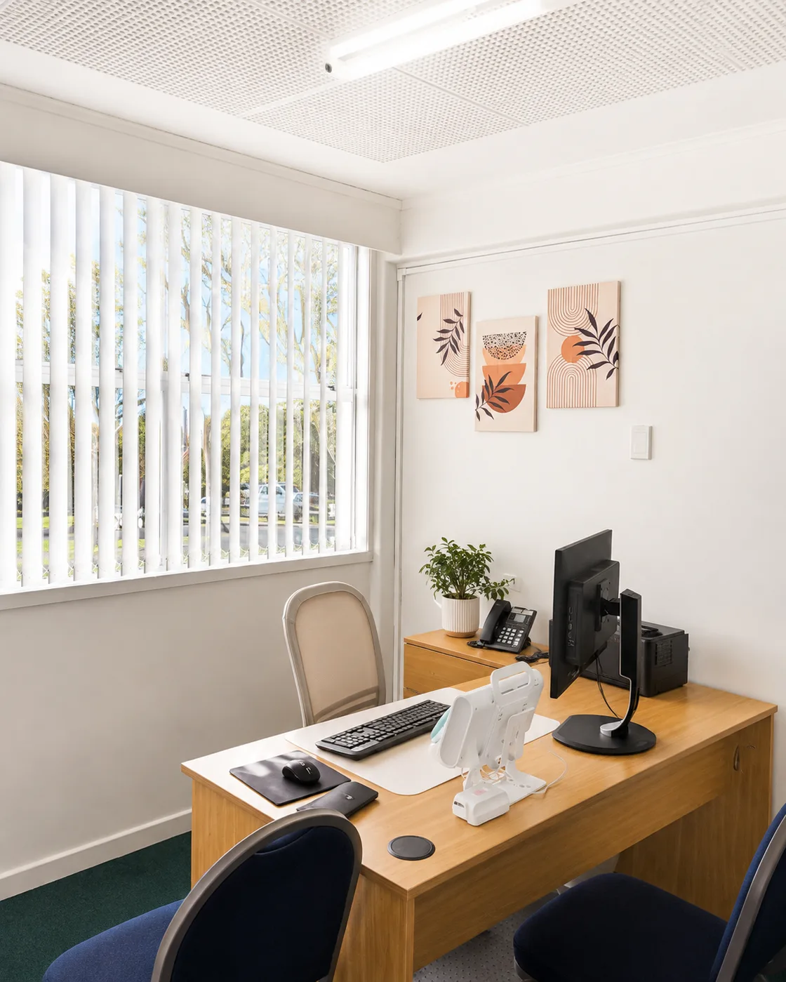 A consultation room at the practice
